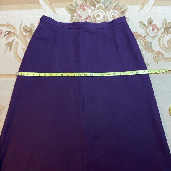 Gorgeous, violet purple wool skirt A-line by personal size 16 - Picture 4 of 7